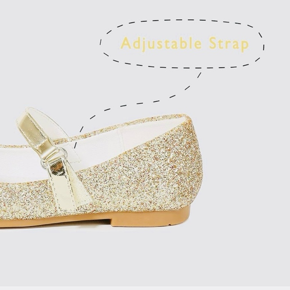Mary Jane Glitter Shoe with Bow Size 10 New in Box - Picture 3 of 4